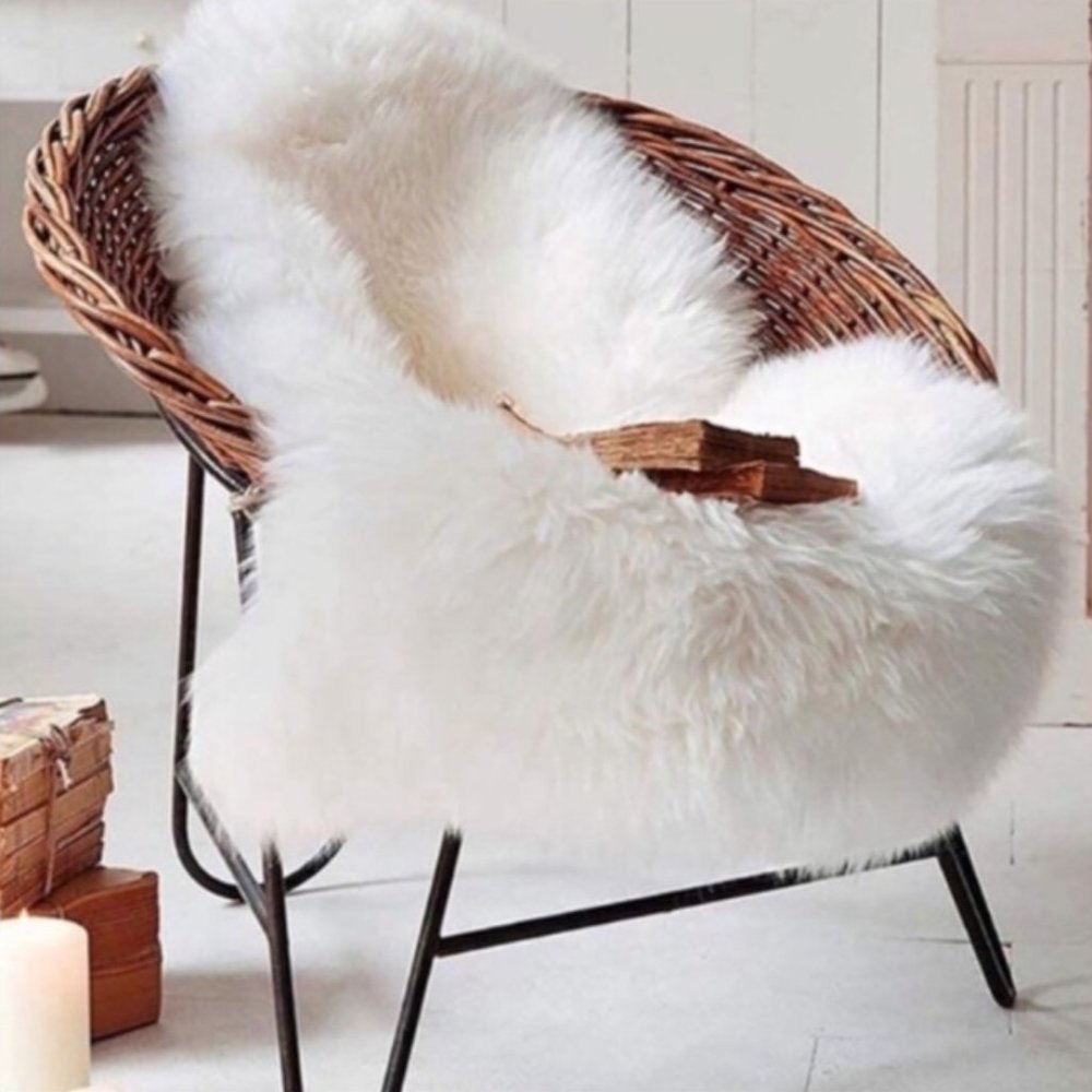 Luxury Soft Faux Sheepskin Area Rugs New 2 x 3 ft